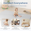 Baby Play Mat for Summer,1.3 Thick Memory Foam Cooling Floor Tummy Time Mat, Soft & Breathable, Non-Slip Rectangular for Toddlers’ Playtime & Rest(Grey,39"x59") by TinyTreasures Baby Boutique