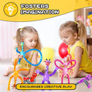 Giraffe Sensory Toys 4Pcs Gift for Toddlers Girls Year Old Ages 3 4 5 6 7 8 9 10, Suction Autism Toy Pop Tube Fidget Toys Autistic Travel Toys Stocking Easter Basket Stuffer Valentine Gift for Kids by TinyTreasures Baby Boutique