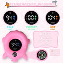 TKY Baby Bath Thermometer with Floating Toys - Digital Water & Room Temperature Monitor, Rechargeable Thermometer with Alerts for Newborn Bath Essentials, Infant Safety by TinyTreasures Baby Boutique
