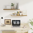 Fun Memories 30" Rustic Wood Deep Floating Shelves for Wall, Invisible Brackets for Decor & Storage, Living Room, Bathroom (Oak, Set of 2) by CozyNest Decor