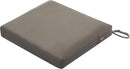 Classic Accessories Ravenna Seat Cushion, 21x21x3 Inch (Pack of 1), Dark Taupe 4 Sq Ft, Chair Seat Cushion by GreenHaven Gardens