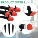 30pcs 16CM Full Circle Scattering Nozzle Drip Emitters for 1/4" Drip Irrigation Tubing Adjustable 360 Degree Wat by GreenHaven Gardens