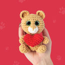Cookie Box Crochet Kit for Beginners - Learn to Craft Amigurumi Stuffed Animals - Knitting Gift for Kids and Adults - Beginner-Friendly Yarn - Stitch-by-Stitch Video Tutorial - Bear Charlie by TinyTreasures Baby Boutique