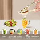 Lemon Squeezer, Heavy Duty Zinc Alloy Manual Lemon Juicer, High Yield Threaded Groove Small Oranges Limes Citrus Juicer Hand Press, Juice Maker for Cocktails Home Restaurant Kitchen Utensils(Gold) by CozyNest Decor