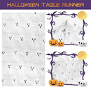 Halloween Table Runner Ghost Soft Plush Faux Fur Halloween Table Runner Hallowee Home Decor, Holiday Kitchen Dining Table Decoration for Home Party Decor 13x72 Inch by CozyNest Decor