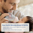 MAM Premium Glass Baby Bottles, Easy Switch Between Breast and Bottle, Feel Good Medium Flow, Newborn Essentials Must Have, 2+ Months, BPA Free, 9oz, Unisex, 1 Pack by TinyTreasures Baby Boutique