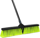 24-Inch Push Broom Outdoor with Stiff Bristle, Heavy Duty Broom Brush with 63” Long Handle for Deck Patio Driveway Garage Warehouse Shop Floor Sweeping & Scrubbing by CozyNest Decor