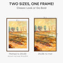 Homeforia 24x36 Walnut Wood Frame, High End Dark Oak 24x36 Large Wooden Poster Frame with Mat 20x30, 24 x 36 Brown Picture Frame Matted to 20 x 30, 36x24 Thin Frame, Tempered Glass, Wall Kit, Set of 1 by CozyNest Decor