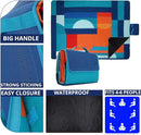 scuddles Compact Picnic Blanket – Extra Large 79" x 59" Outdoor Mat with 3-Layer Waterproof Design, Soft Fleece, Carry Strap & Reinforced Edges for Camping, Beach, Parks & Hiking by TinyTreasures Baby Boutique