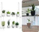 2-Tier Hanging Clear Plant Shelves for Windows, Acrylic Window Wall Plant Stand Shelf for Kitchen Indoor Gardens, Flower, Succulents, Herb, Seedling Organization, and Pots Display, 16 Inch per Tier by GreenHaven Gardens