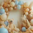 RUBFAC 129pcs Light Brown Balloons Different Sizes 18 12 10 5 Inch Latex Tan Balloon Kit for Birthday Party Baby Shower Wedding Anniversary Decoration by TinyTreasures Baby Boutique