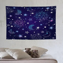 HZOHNAGO Boho Sun Moon Tapestry Purple Blue Sun Stars Galaxy Pattern Printed Wall Tapestry Wall Hanging for Bedroom Living Room Dorm 60" W x 40" H by CozyNest Decor