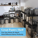 Expandable Metal Storage Shelves,110LBS Heavy Duty Shelving Units and Storage For Small Appliance, Adjustable Metal Storage Shelf Rack For kitchen Cabinet Closet Pantry Warehouse Garage,Patent Pending by CozyNest Decor