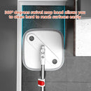 KZKR Spin Mop and Bucket Set with Self Separation Dirty and Clean Water System, Self Wringing 360° Rotating Square Mop Head for Home Floors Cleaning (1.0 Mop and Bucket Set (8 Pads)) by CozyNest Decor