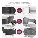 Momcozy Hip Seat Baby Carrier - Adjustable Waistband with Original 3D Belly Protector, Ergonomic Carrier with Various Pockets for Newborns & Toddlers up to 45lbs (Black, Medium) by TinyTreasures Baby Boutique