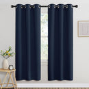 NICETOWN Navy Blue Blackout Curtains for Living Room, Window Treatment Thermal Insulated Room Darkening Grommet Drapes Sound Dampening for Bedroom, 2 Panels, W37 x L72 by TinyTreasures Baby Boutique