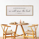 LuZhiQiang As For Me And My House We Will Serve The Lord Wall Decor Sign 40"X15" Bible Verse Religious Scripture Wall Art (Wood) by CozyNest Decor