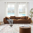 Nordic Modern Sofa With Removable Pillowcase, High Density Sponge Filling, 4 Throw Pillows by Unique Piece Furniture