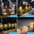 Peasur 6 Packs Solar Outdoor Lights Motion Sensor Solar Security Lights Waterproof with 3 Lighting Modes Solar Powered Wall Lights Outside for Garden Fence Yard Deck, Brown Warm by GreenHaven Gardens