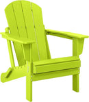 Westin Outdoors Laguna WO Home Outdoor Adirondack Folding Chair Lounger Seat Traditional Retro Home Furniture for Beach, Balcony, Backyard, Lawn, Patio, Pool, Deck, Garden (Lime Green) by GreenHaven Gardens