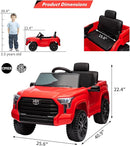 Electric Car for Kids, Licensed Toyota Tundra 12V Electric Truck, Off-Road Kids Car w/Remote, Spring Suspension & 3 Speeds, LED Headlights, Ride-On Toys for Boys/Girls by TinyTreasures Baby Boutique