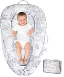 HKAI Baby Lounger – Soft Cotton Infant Floor Seat for Newborn to 24 Months, Portable Baby Essentials for Boys & Girls, Travel-Friendly Baby Lounge Pillow by TinyTreasures Baby Boutique
