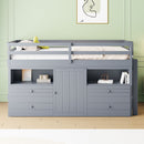 Loft Bed With 4 Drawers, Underneath Cabinet And Shelves by Unique Piece Furniture