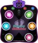 Flooyes Dance Mat Toys for 3-12 Year Old Kids, Electronic Dance Pad with Light-up 6-Button Wireless Bluetooth, Music Dance with 5 Game Modes, Birthday Toys Gifts for 3 4 5 6 7 8 9 10+ Year Old Girls by TinyTreasures Baby Boutique