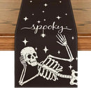 Artoid Mode Spooky Skeleton Spider Bone Halloween Table Runner, Holiday Kitchen Dining Table Decoration for Home Party Decor 13 x 72 Inch by CozyNest Decor