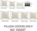 Fancy Homi 2 Packs Cream Decorative Throw Pillow Covers 16x16 Inch for Living Room Couch Bed Sofa, Rustic Farmhouse Boho Home Decor, Soft Corss Patchwork Corduroy Textured Square Cushion Case 40x40 cm by CozyNest Decor