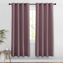 NICETOWN Dry Rose Doorway Curtains Elegant & Luxury for Bedroom, Grommet Window Treatment Thermal Insulated Privacy Door Curtains for Living Room, Set of 2, W52 x L78 by TinyTreasures Baby Boutique