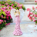 Solar Angel Garden Statues Outdoor with LED Lights –Garden Angel Figurine- Outdoor Lawn Decor Garden Figurine for Patio, Balcony, Yard, Ornament - Unique Housewarming Gifts by GreenHaven Gardens