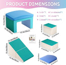 SURPCOS Foam Climbing Blocks for Toddlers - Soft Play Set for Toddlers 1-3 - Climbing Toys - Baby Climbing Gym Foam - with Slide Stairs and Tunnel - Great for All Ages (6 Pc Blue Soft Play Area Set) by TinyTreasures Baby Boutique