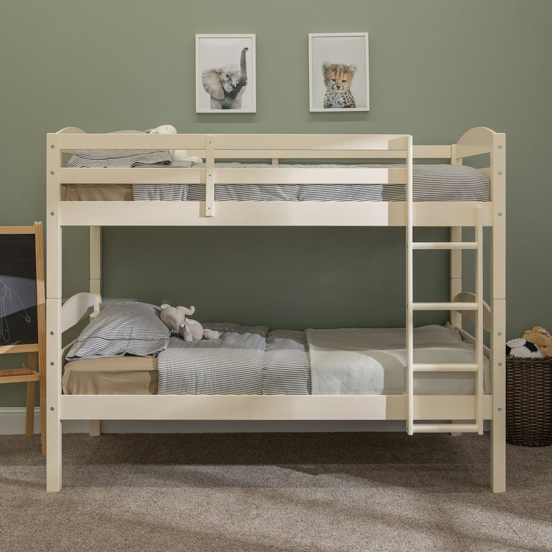 Carolina Transitional Solid Wood Twin-over-Twin Bunk Bed