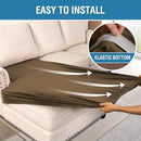 H.VERSAILTEX Velvet Stretch Individual Chaise Cover Sectional Couch Covers for L Shaped Sofa Both Left/Right Furniture Protector Seat Cushion Sofa Cover (1 Piece Chaise Cover, Bronze Brown) by CozyNest Decor