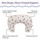 Boppy Nursing Pillow - Ergonomic Bottle & Breastfeeding Pillow with High, Firm, Large Area, Water-Repellent Cushion with Washable Cover; Baby Safety Alliance Verified - Tan Happy Houseplants by TinyTreasures Baby Boutique