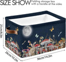Mushroom Rectangular Storage Basket Bird Butterfly Rabbit Moon Organizer Bin Shelf Baskets For Home Office Dorm by GreenHaven Gardens