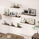 Floating Shelves for Wall, Picture Ledge Shelf 24 Inch Solid Wood Set of 2, Rustic Wall Shelves with Lip, Kids Bookshelf, Photo & Picture Live Edge Floating Shelves for Bedroom, Living Room, Kitchen by CozyNest Decor