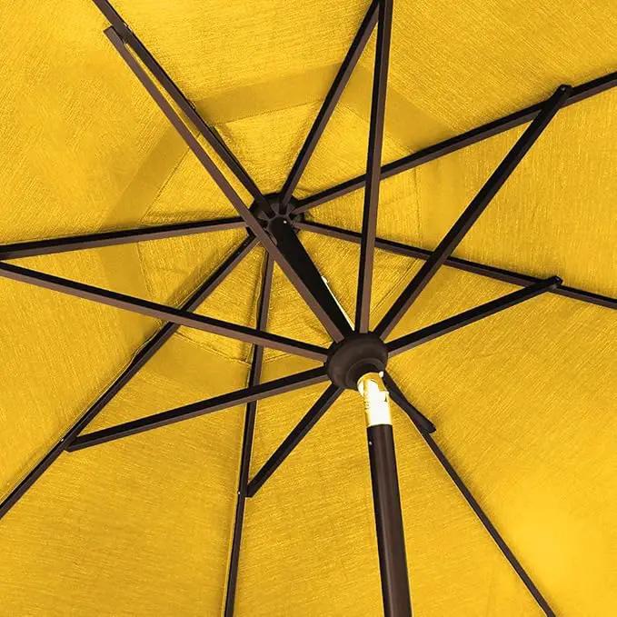 EliteShade USA 10-Year-Non-Fading 10Ft Market Umbrella Patio Umbrella Outdoor Table Umbrella with Ventilation, Sunflower Yellow, photo 6 of 6