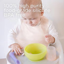 Olababy Fold N Go Silicone Baby Bib w Travel Case | Lightweight Design Eases Pressure Bruising for Infants & Toddlers by TinyTreasures Baby Boutique