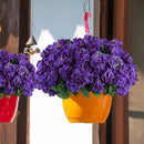 Hananona 12 Pcs Artificial Geranium Flowers for Outdoors Silk Purple Geranium Flowers Outdoor UV Resistant Plants Faux Flower for Home Kitchen Table Centerpieces Front Door Patio Decor (12, Purple) by CozyNest Decor