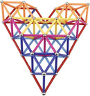 160 Pcs Magnet Building Sticks Kids Toys, Lengthen Magnetic Construction Building Blocks Set 3D Brain Training Learning Educational DIY STEM Toys by TinyTreasures Baby Boutique