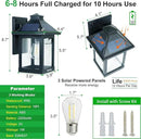 2 Pack Solar Wall Lantern Lights Outdoor Dusk to Dawn Motion Sensor Waterproof LED Wall Sconce Exterior Porch Light Fixtures Warm White, 3 Lighting Modes for Fence Patio Garage Garden Yard by GreenHaven Gardens