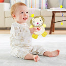 Baby Musical Activity Soft Toys with Sound & Light, Sensory Toys for Infant Developmental with Teether, Rattle and Textures, Soft Plush Toy for Newborn Gift 6 to 12 Months (Lion) by TinyTreasures Baby Boutique