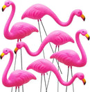 JOYIN Set of 2 Small Pink Flamingo Yard Ornament Stakes Mini Lawn Plastic Flamingo Statue with Metal Legs for Sidewalks, Outdoor Garden Decoration, Luau Party, Beach, Tropical Party Decor, 2 Styles by GreenHaven Gardens