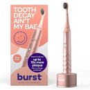 Burst Original Sonic Electric Toothbrush for Adults (Rose Gold) | Soft Bristle Clean Deep, Stain & Plaque Removal | 3 Modes: Teeth Whitening, Sensitive & Massage by CozyNest Decor