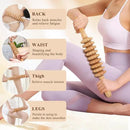 Wood Massage Roller Wood Therapy Massage Tools Body Roller Cellulite Roller Deep Tissue Muscle Roller Wooden Massager for Lymphatic Drainage, Maderoterapia, Muscle Pain Relief(Straight) by CozyNest Decor