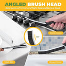 Cleaning Brush - 3 Pcs Hard Bristle Crevice Cleaning Brush, Grout Brush, Scrub Brush for Tile Grout Crevice, Gap Cleaning Tools for Bathroom Kitchen Toilet Window Track (3, Black) by CozyNest Decor