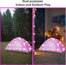 KidzAdventure 2 in 1 Indoor/Outdoor Tent for Kids, Small 1 or 2 Toddler/Kids Tent, Backpacking, Lightweight and Easy Pop up, Ideal for Backyard, Outside Camping, or Play Fort by TinyTreasures Baby Boutique
