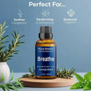 Breathe Essential Oil Blend 30 ml - Breath Sinus Relief with Menthol Oils - for Humidifiers, Diffusers, and Aromatherapy - Nexon Botanics by CozyNest Decor